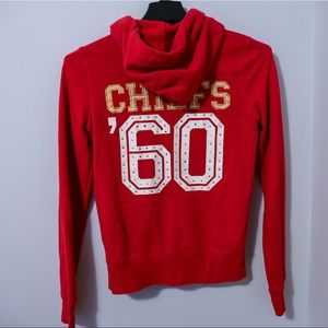VS PINK Chiefs zip up hoodie